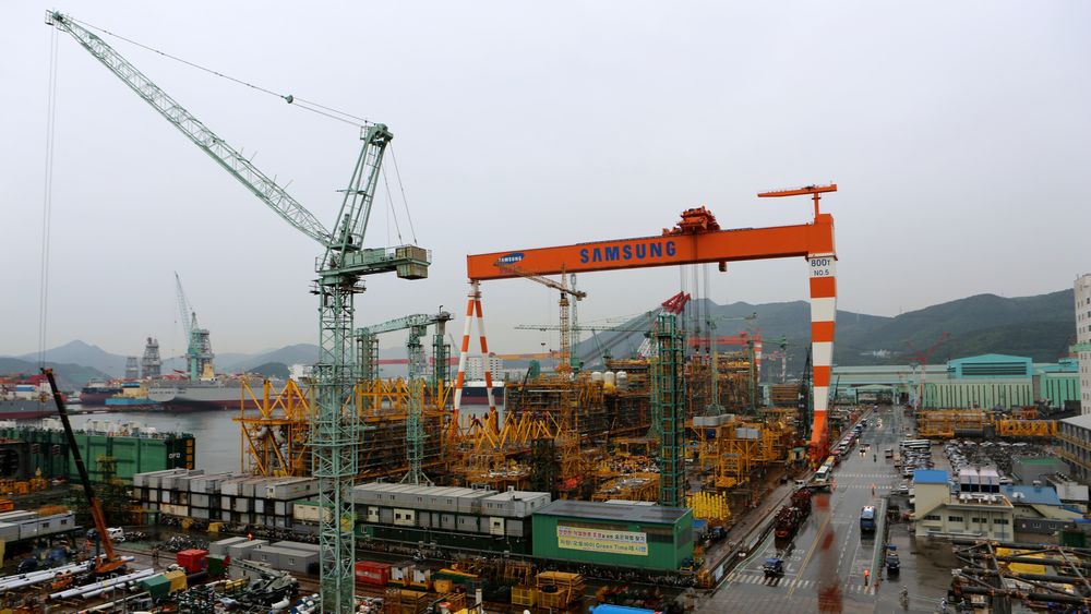 Forsinkelser ved Samsung Heavy Industries' verft på Geoje Island i Sør-Korea utsetter produksjonsstarten på Martin Linge-feltet.