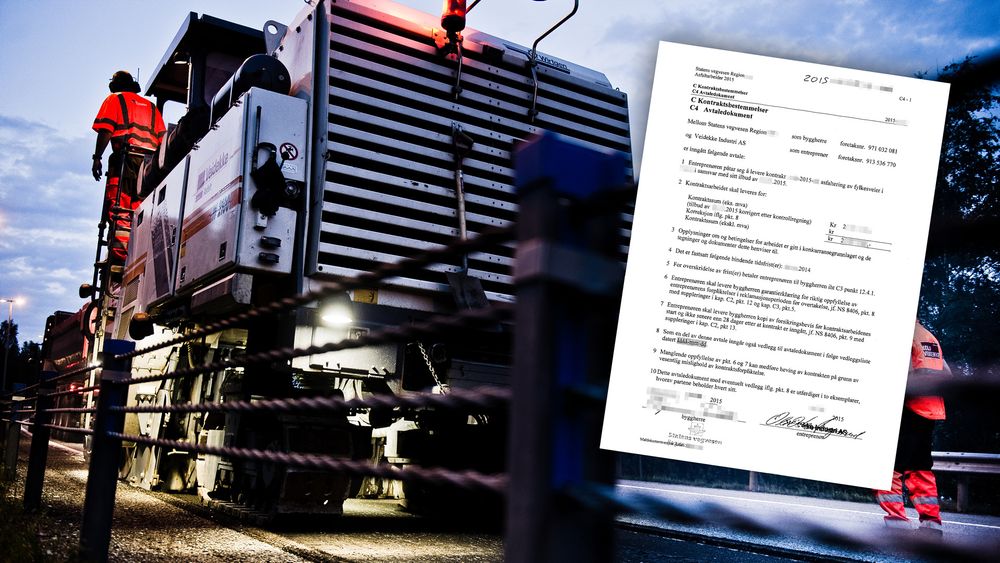 Byggelederen har ansvaret for å følge opp denne asfaltkontrakten med Veidekke, samtidig som han eier aksjer for 824.000 kroner i Veidekke. Vegvesenet visste ingenting om aksjene før torsdag.