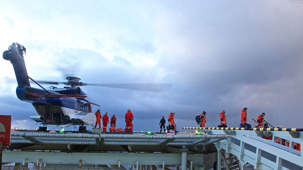 687 000 passasjerer ble fløyet med helikopter offshore i Norge i fjor.