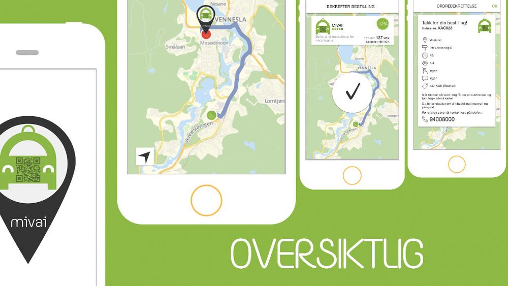 Med appen Mivai tror Kristiansand-bedriften Gomobile at de skal klare å lage et drosje-alternativ til Uber. 
