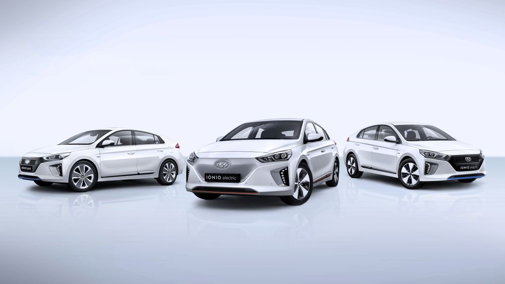 Hyundai Ioniq-trioen ble lansert i vinter. Denne inneholder Hyundais første elbil.