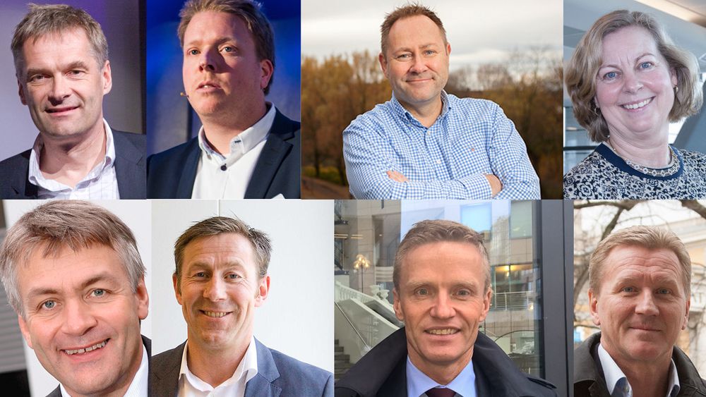 Det finnes mange måter å telle kunder på, men Nasjonal kommunikasjonsmyndighet teller bare på én måte. På øverste rekke, fra venstre: Abraham Foss, Eivind Helgaker, Thomas Sandaker, Berit Svendsen. Nederst: Gunnar Evensen, Torbjørn Hulbak, Eirik Lunde, Thore Berthelsen.