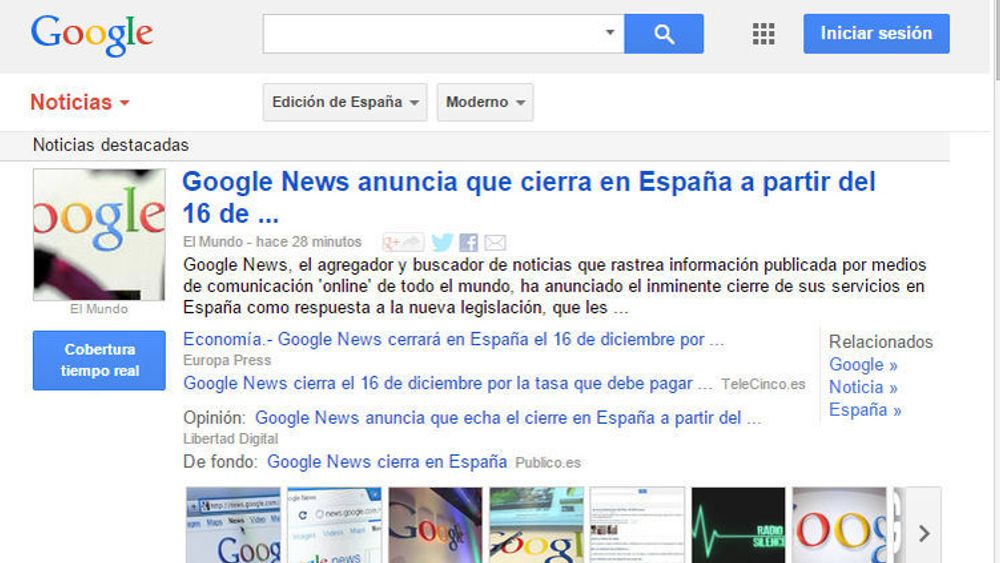 Det er forståelig at spansk presse, som har måtte gjennomgå betydelig nedskjæringer de siste årene, forsøker å få nye inntekter. Men det å kreve ensidig betaling i symbiosen med Google News, virker lite gjennomtenkt.