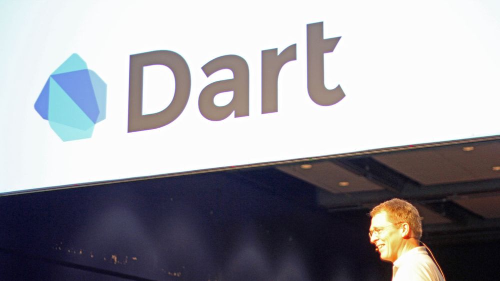 Lars Bak fra Google holdt et foredrag om programmeringsspråket Dart under JavaZone-konferansen i går.
