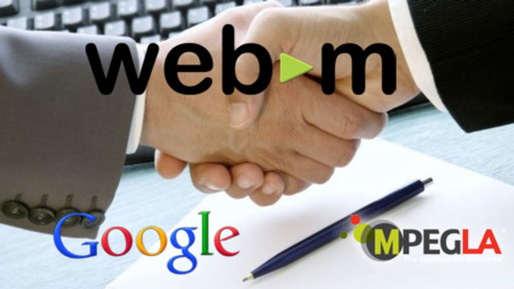 Googles avtale med MPEG LA kan bidra til mer støtte for og større utbredelse av det VP8-baserte videoformatet WebM.