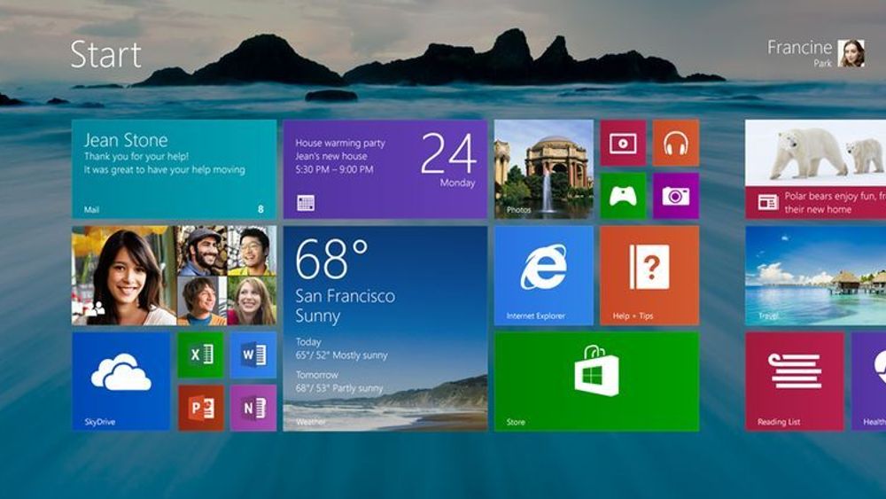 Windows 8.1-startskjermen får støtte for fliser i flere størrelser enn tidligere og mer funksjonalitet knyttet til bakgrunnsbildet. Men oppdateringen inkluderer også ny funksjonalitet som er mer bedriftsorientert.