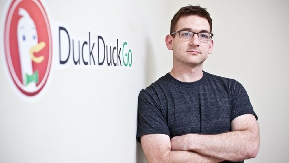 Gründer Gabriel Weinberg kan glede seg over kraftig vekst for sin alternative søkemotor med det pussige navnet DuckDuckGo.