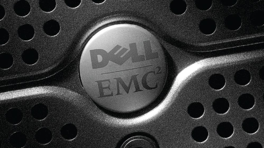 Dell selger nå egne lagringsprodukter, men som bildet viser har de tidligere også samarbeidet med EMC og videresolgt deres produkter. Nå er EMC i spill, og Dell skal være aktuell kjøper.