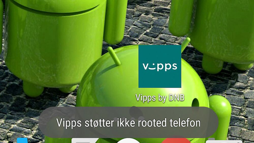 Vipps nekter å starte på enheter med Android 6.0 fordi appen tror at enheten er «rooted», også når enheten ikke er det. 
