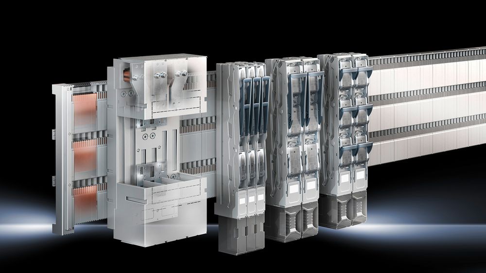 Skinnesystemet Ri4Power 185 mm fra Rittal