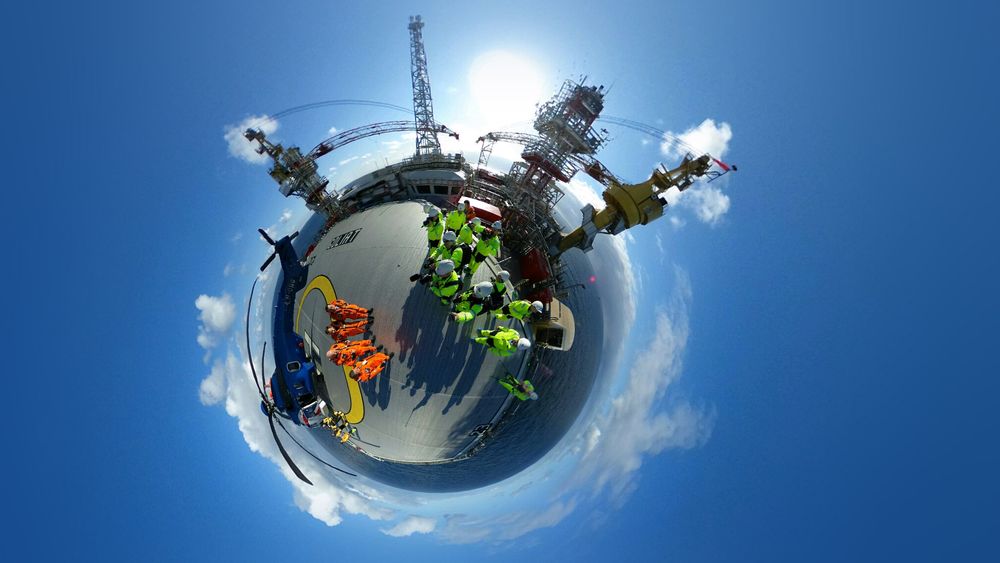 Goliat-plattformen i 360-perspektiv.