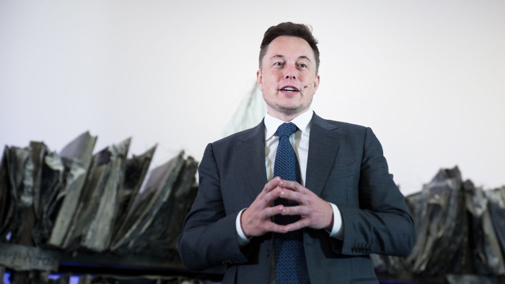 Tesla-sjef Elon Musk under et besøk i Oslo.