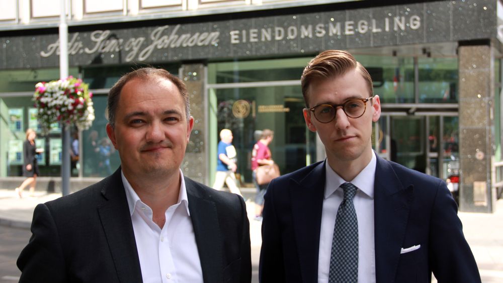 Arnstein Larsen og Wilhelm Joys Andersen har ledet henholdsvis design- og teknologiarbeidet bak boligsalgtjenesten Propr.