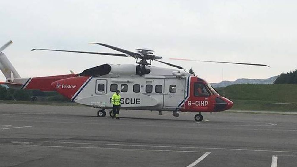 Sikorsky S-92A SAR på plass på Flesland.