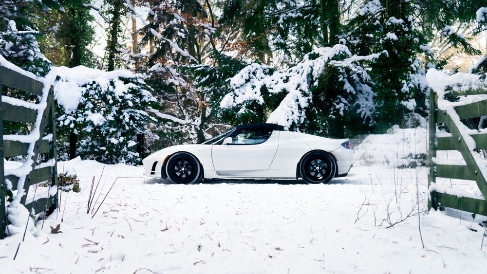 Tesla Roadster slik den ble markedsført i Norge for noen år siden.