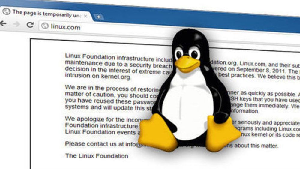 Linux.com og kernel.org lå nede for telling i lengre tid, grunnet nødvendig opprydning etter hackerinnbruddet i 2011.