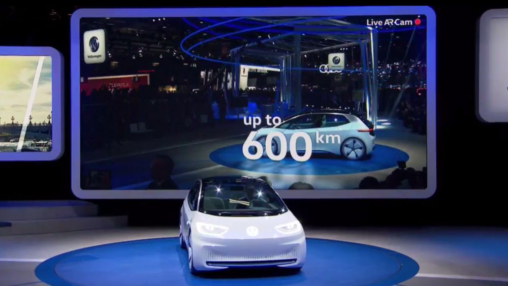 Volkswagen åpnet Paris motor show med å vise fram konseptet I.D. som peker mot en kommende elbilfamilie.