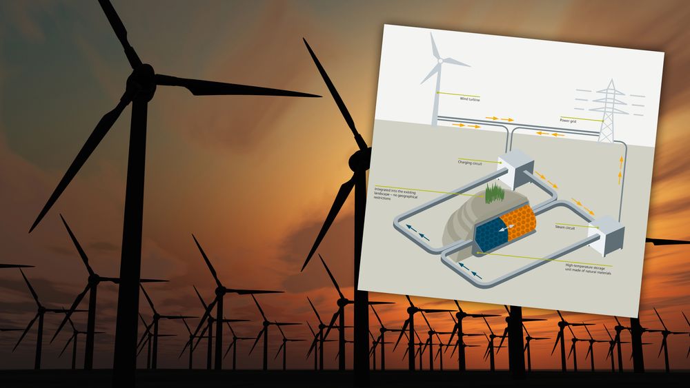 Siemens skal lagre vindkraft som varme i en isolert bunker.
