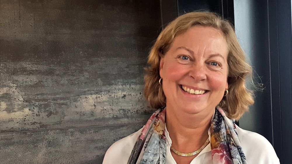 Telenors sjef i Skandinavia, Berit Svendsen, er fornøyd med takten i fiberutrullingen.
