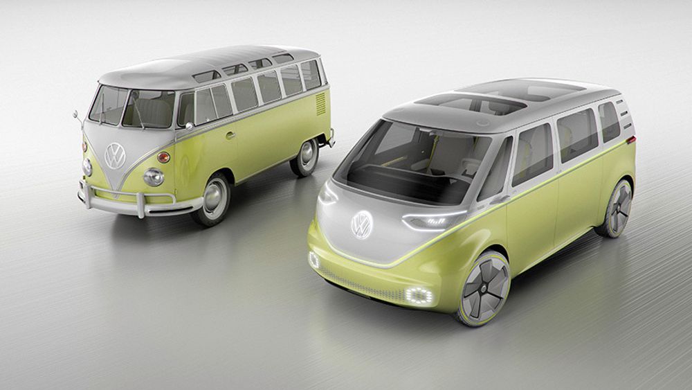 Konseptet I.D. Buzz er inspirert av Volkswagen Type 2, som ble introdusert for 70 år siden.