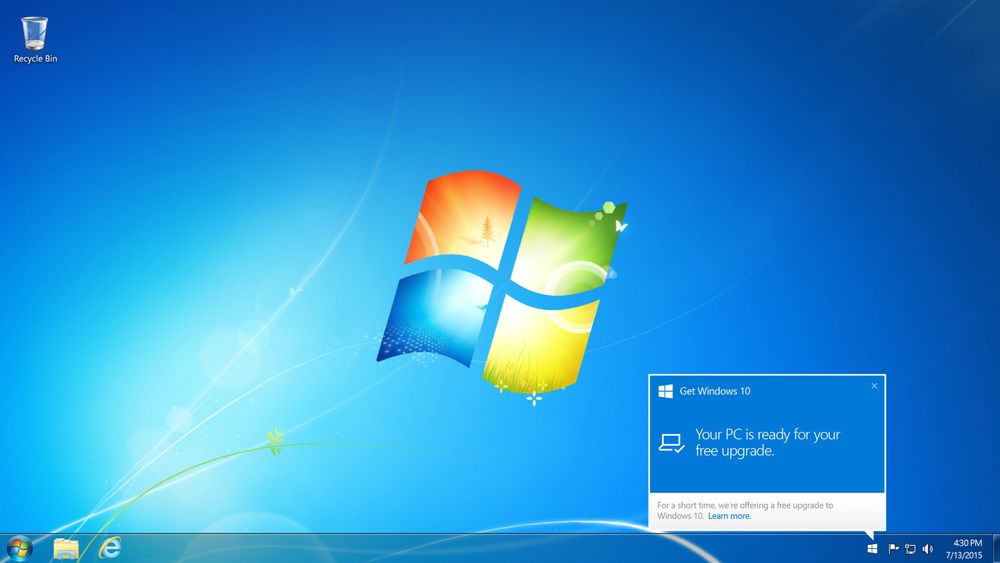 Microsoft har sluttet å mase om Windows 10 i Windows 7 og 8.x, men vil fortsatt svært gjerne at brukerne oppgraderer.