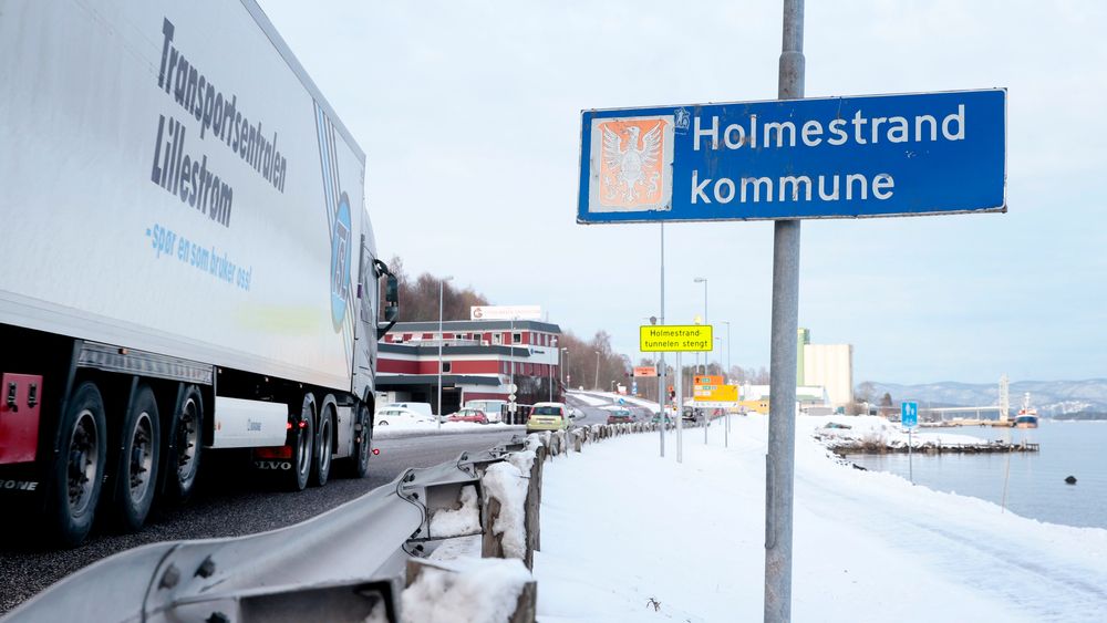 Holmestrand måtte ta mye av trafikken da Skjeggestad bru kollapset for to år siden.