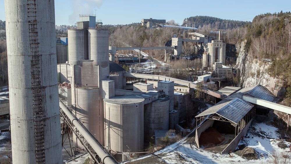 All sementproduksjon hos Heidelberg Materials (tidligere Norcem) stoppes opp som følge av streiken. 