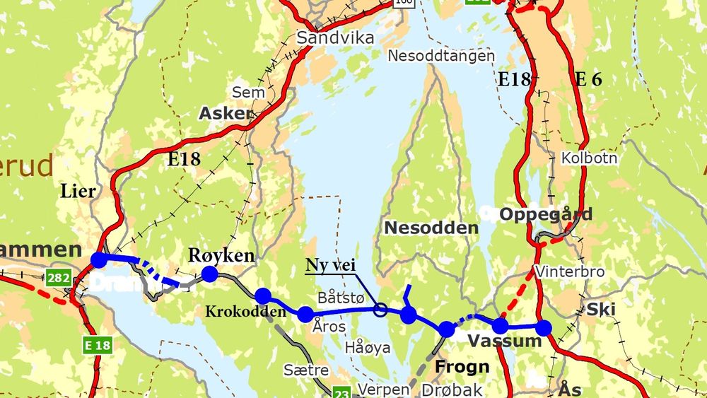 Statens vegvesen gikk sent i fjor inn for konseptet med bru over Oslofjorden i en 6-7 kilometer kortere trasé via Håøya.