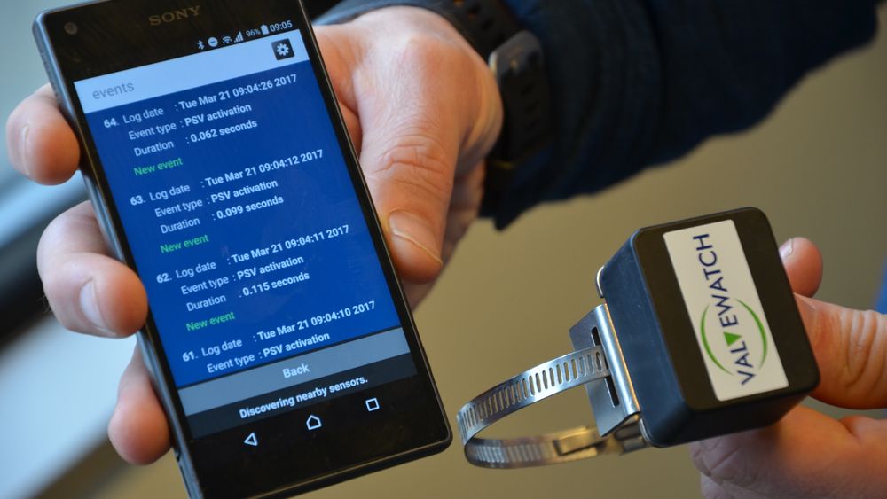 Sensoren fra Sentec er basert på Bluetooth og MEMS-teknologi. Dataen blir foreløpig hentet inn via en EX-sikker smarttelefon.