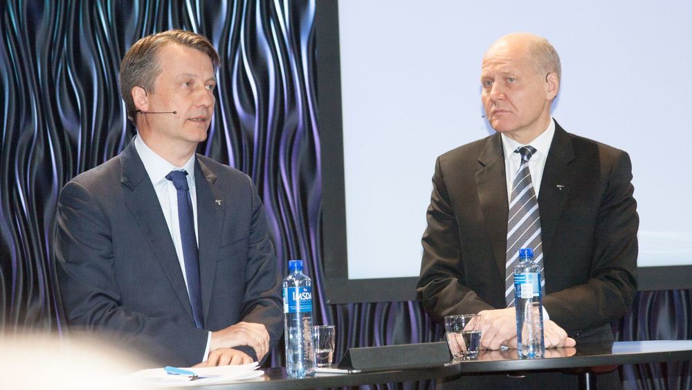 Finansdirektør Jørgen C. Arentz Rostrup og konsernsjef Sigve Brekke i Telenor har byttet Asia-virksomhet mot latinamerikansk virksomhet innen online markedsplasser med Schibsted og tjent 3,4 milliarder i prosessen.