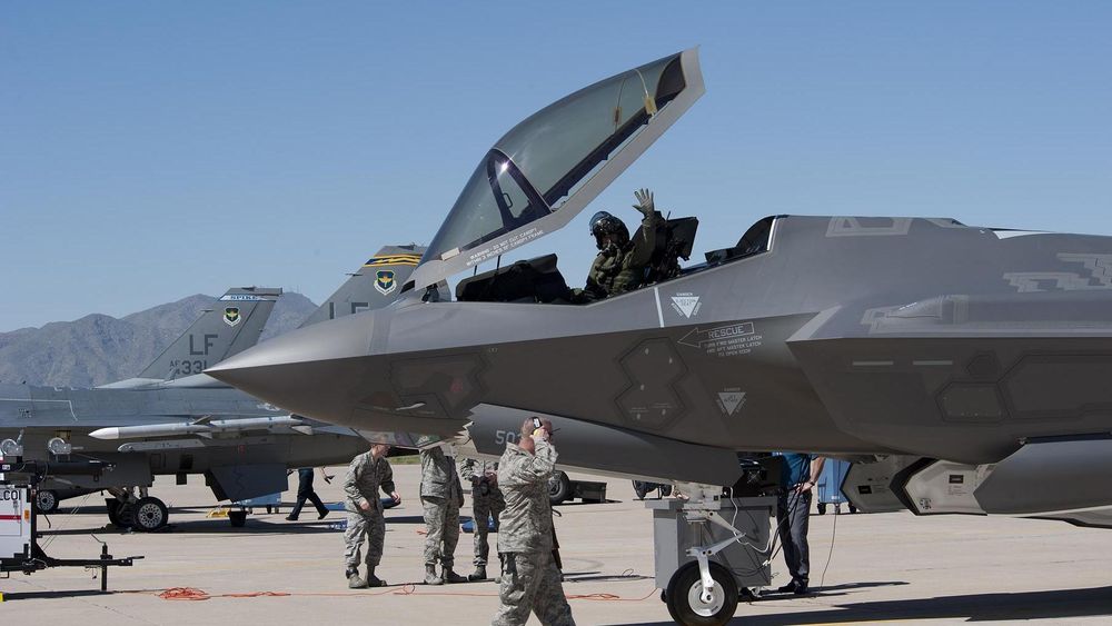 Dette var blant de første av 144 planlagte F-35-fly på Luke Air Force Base som kom dit i 2013.