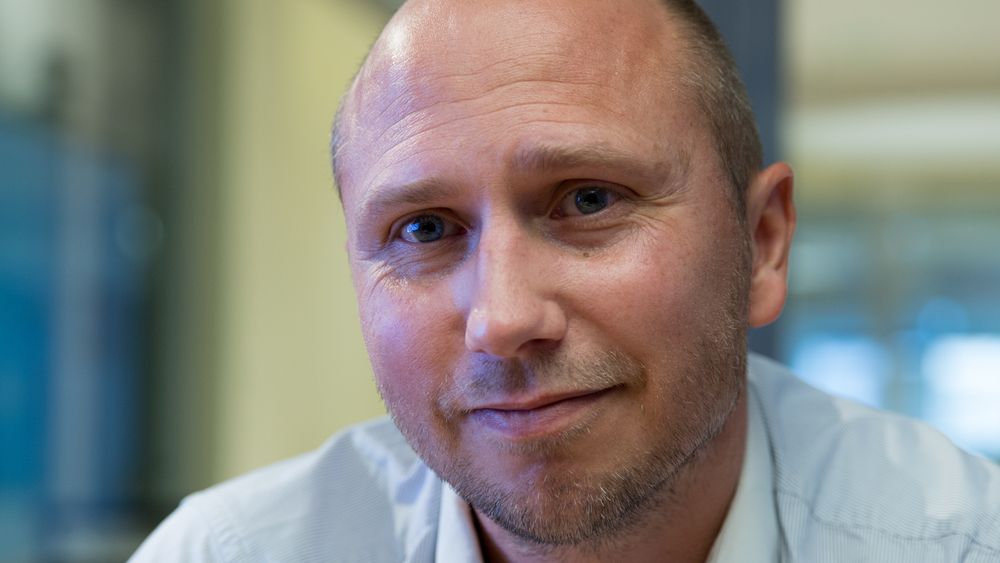 Markedssjef Morten Sandø i Amsmart håper på utenlandsk suksess.