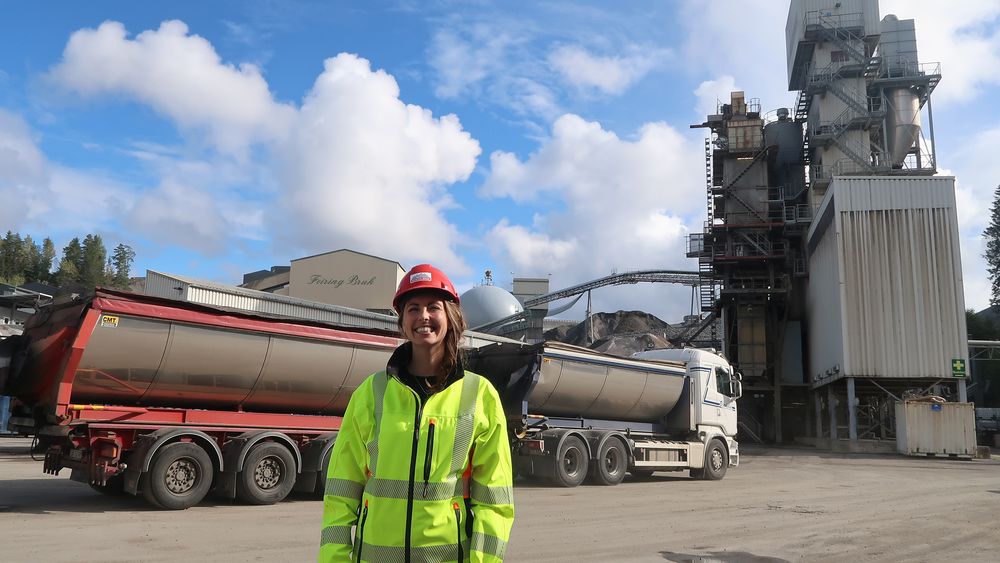 Vil teste ny norsk miljøteknologi:  Siv. ing. Margrethe Ollendorff Lien, er medeier og ansvarlig for innovasjon og forretningsutvikling i Feiring Bruk. De ønsker å  bygge et anlegg basert på Salcapes teknologi for å  rense CO2 fra  asfaltproduksjonen.