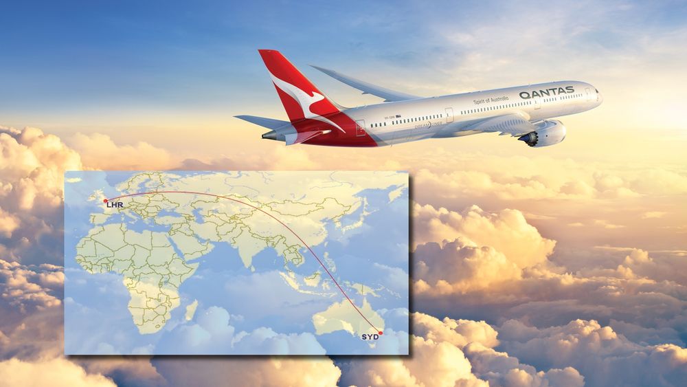 Qantas starter om fem måneder direkteflygning mellom Perth og London med slike Boeing 787-9. Men for å klare å fly til Heathrow fra Sydney, kreves en ny flytype eller modifisering.