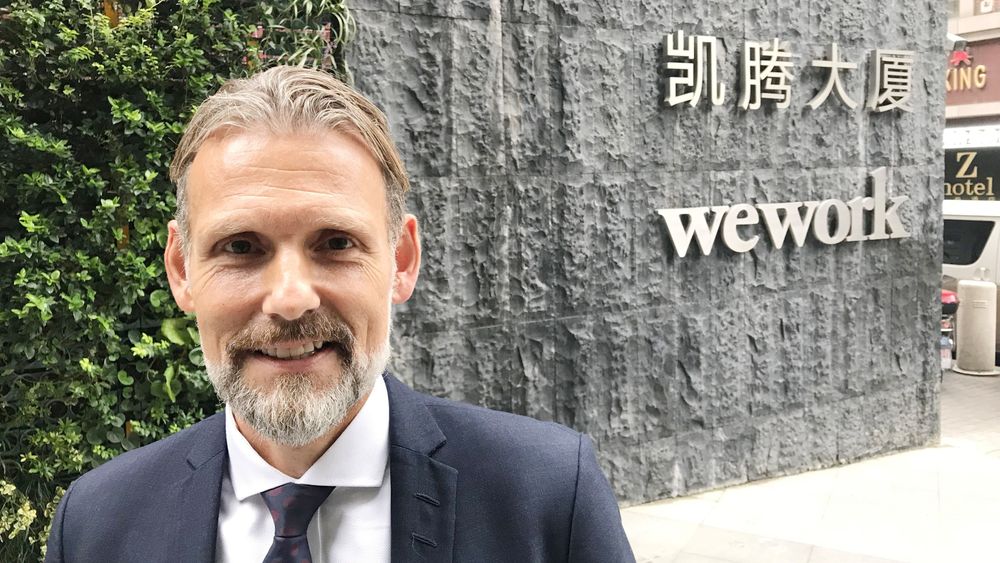 Samarbeid med Wework: Chris Rynning har etablert samarmarbeid med amerikanske Wework for raskt å ekspandere Nhack i Kina.