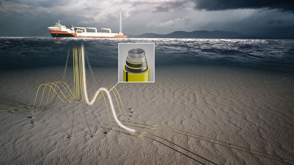 Fleksible stigerør går fra havbunnen til produksjonsenheten på havoverflaten.