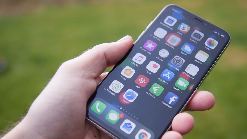 Apple iPhone X. Illustrasjonsfoto.