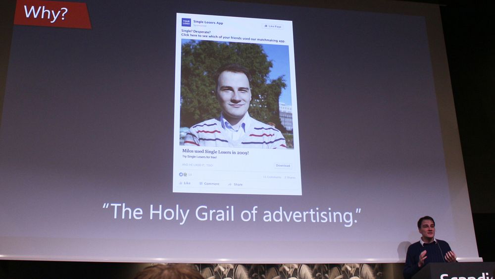 Miloš Novović siterer Mark Zuckerberg på at venners anbefalinger er markedsføringens hellige gral – og ved å bruke ditt innhold i annonser tjener de hundrevis av milliarder mer enn når de lager tradisjonelle annonser.