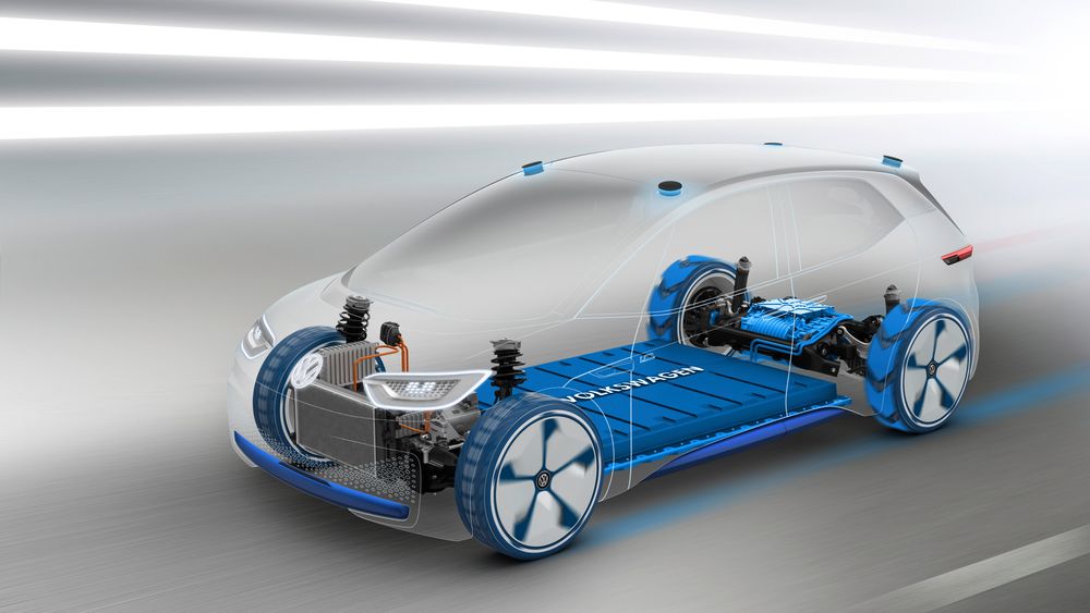  Volkswagen ID er den første av produsentens kommende elbiler som er utviklet som elbil fra bunnen.