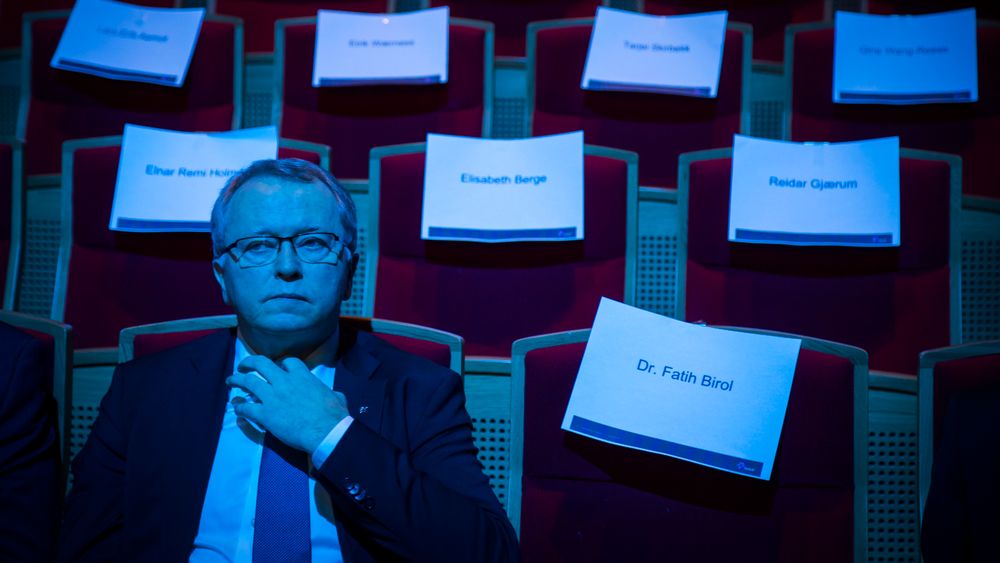 Konsernsjef i Statoil Eldar Sætre under Høstkonferansen 2017, som arrangeres av Statoil, Olje- og energidepartementet og Det internasjonale energibyrået (IEA).