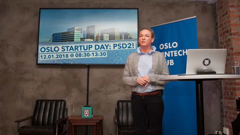 Liv Freihow fra IKT-Norge og Oslo Fintech Hub holdt fredag en kickoff for PSD2-direktivet sammen med Oslo Business Region og The Factory.