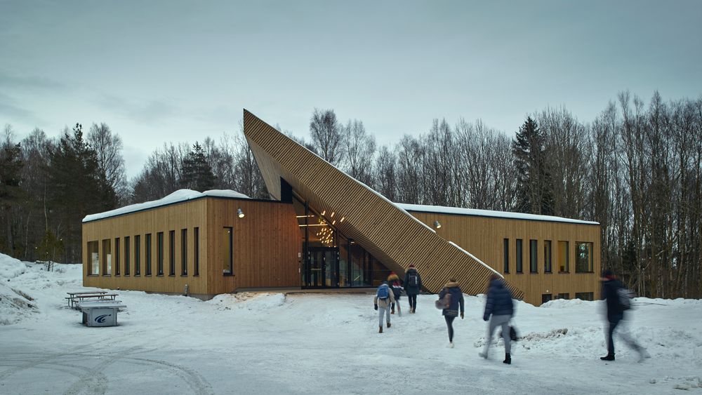Powerhouse-skolen Drøbak Montesorri ungdomsskole har plass til 60 elever på snaut 900 m2 oppvarmet areal.