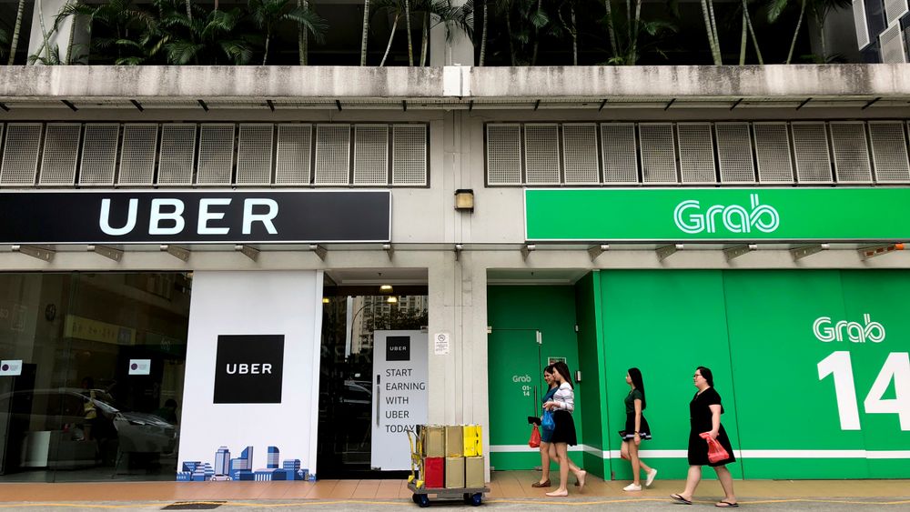 Über og Grab slår seg sammen i Sørøst-Asia.