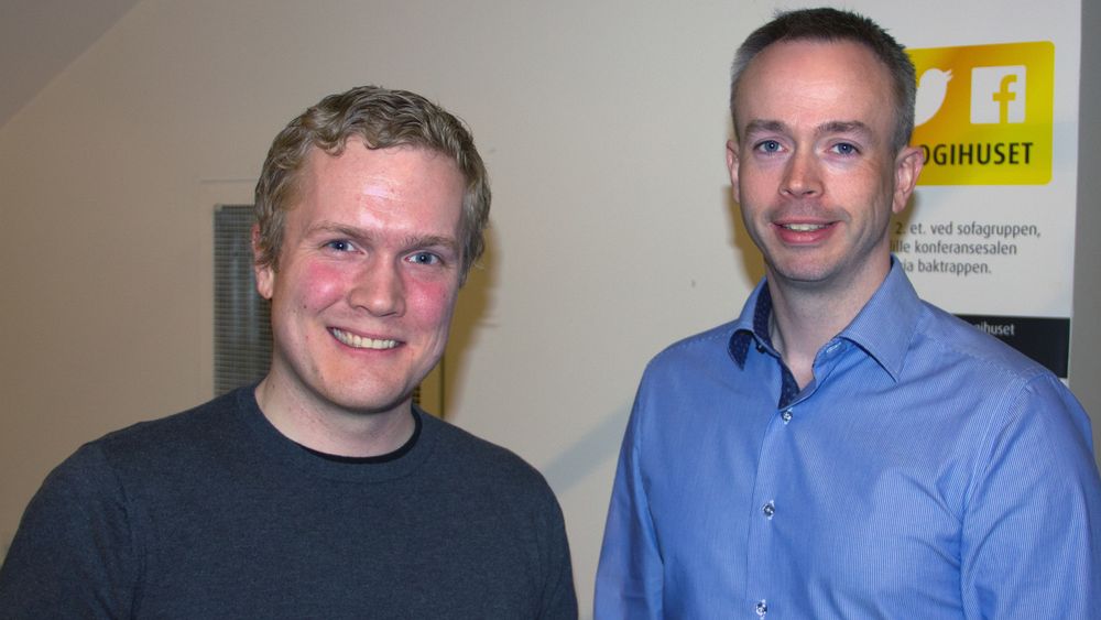 Hallvard Nygård og Roy Solberg under meetupen til OWASP Norge denne uken.