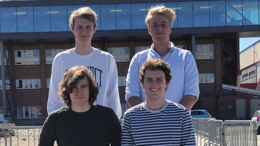 Emil Kjøniksen, Petter Boge Kjønnås, Lars Håkon Wiig og Simen Bjerkemyr Magnussen.