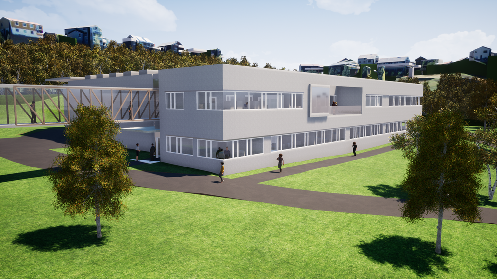 Det nye laboratoriet vil få solceller på taket.