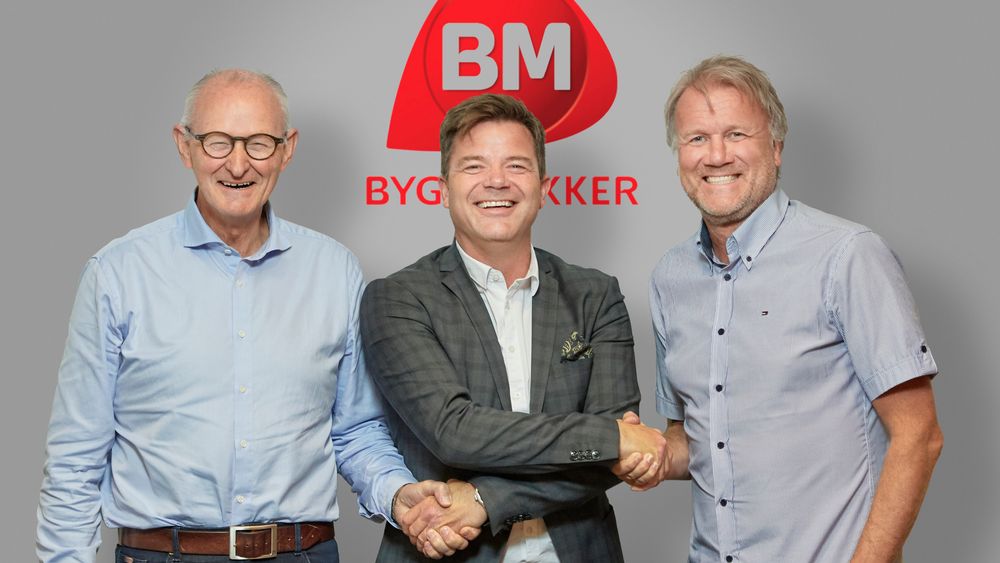 Gunnar Johansen (t.v), Knut Strand Jacobsen og Eirik Tronstad.