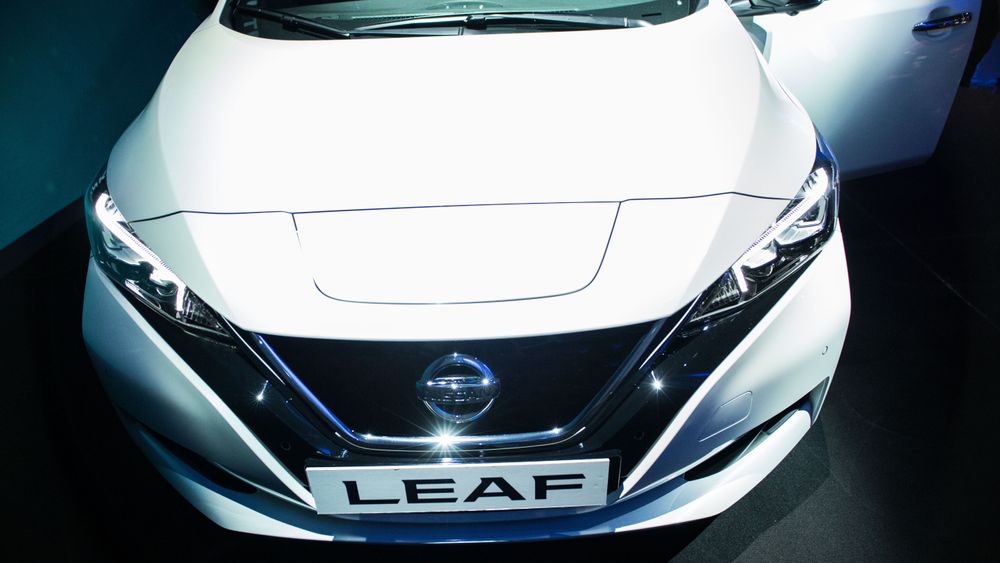Nissan LEAF var den mest nyregistrerte bilen i Norge i juni. Illustrasjonsfoto: