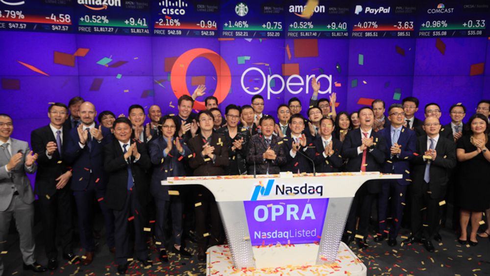 Opera LTD ble notert på Nasdaq-børsen i forrige uke.