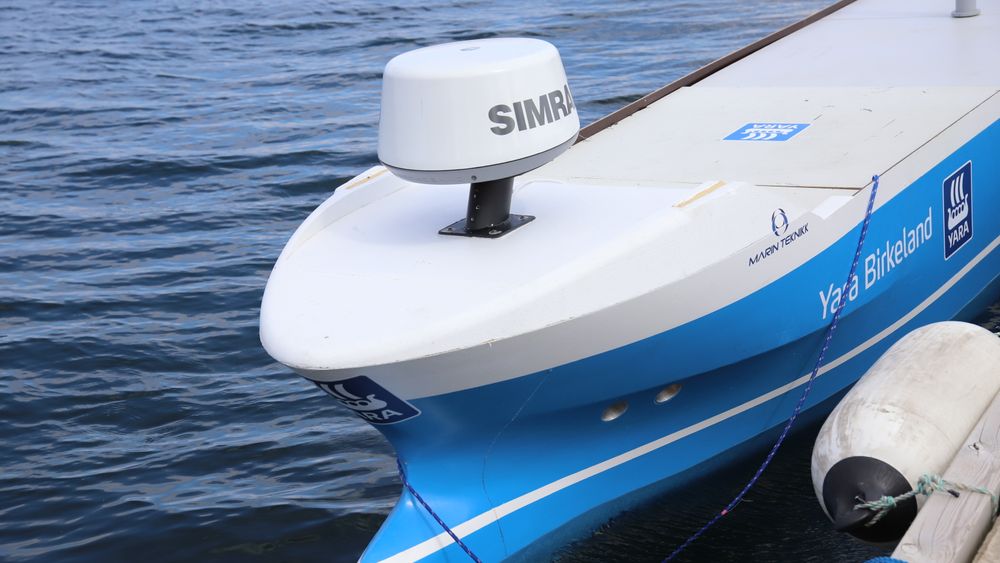 Modell av Yara Birkeland. Det nye senteret for forskningsdrevet innovasjon (SFI Autoship) vil forhåpentlig bidra til realisering av flere fullskalaprosjekter.